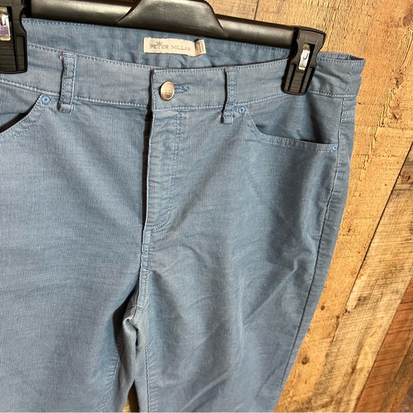 PETER MILLAR WOMENS PANTS CORDUROY BLUE SZ 10 SEE PICTURES FOR WEAR - Picture 4 of 5